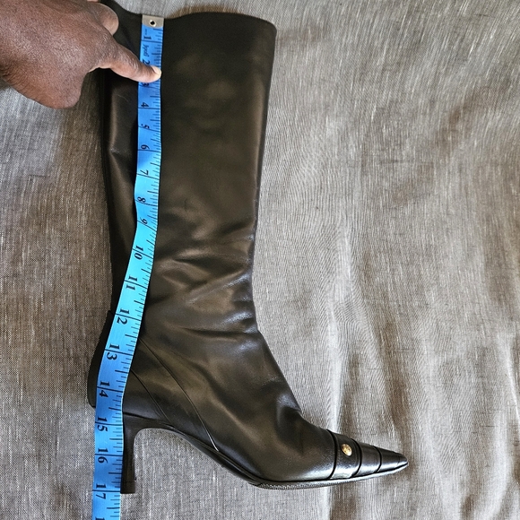Chanel Dark Brown Mid Calf High-End Fashion Boots Size 6 US (MINT) - Picture 13 of 16